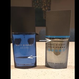 ISSEY MIYAKE SPORT & BLEU ASTRAL (2)Bottles